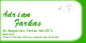 adrian farkas business card